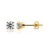 Lab Grown Diamond Earrings| 1 1/2 Carat Diamond Stud Earrings In 14 Karat Yellow Gold (H-I Color, SI1-SI2 Clarity) Image-1