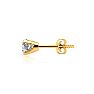 Lab Grown Diamond Earrings| 1 1/2 Carat Diamond Stud Earrings In 14 Karat Yellow Gold (H-I Color, SI1-SI2 Clarity) Image-2