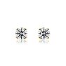 Lab Grown Diamond Earrings| 1 1/2 Carat Diamond Stud Earrings In 14 Karat Yellow Gold (G-H Color, VS Clarity) Image-3