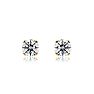 Lab Grown Diamond Earrings| 1 1/2 Carat Diamond Stud Earrings In 14 Karat Yellow Gold (H-I Color, SI1-SI2 Clarity) Image-3