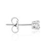 1/4ct Princess Diamond Stud Earrings in 14k White Gold. Closeout. Image-4