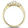 1/2ct Diamond Bridal Set With .12ct Center Diamond in 14k Yellow Gold Image-3