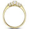 1/2ct Diamond Bridal Set With .12ct Center Diamond in 14k Yellow Gold Image-3