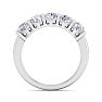 Estate Jewelry 2 Carat Five Lab Grown Diamond Wedding Band In Platinum, Size 8 Image-3