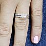 1/2ct Diamond Bridal Set With .12ct Center Diamond in 14k White Gold Image-6
