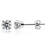 Lab Grown Diamond Earrings 1 1/4 Carat Diamond Stud Earrings In 14 Karat White Gold (H-I Color, SI1-SI2 Clarity) Image-1