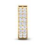 1/4 Carat Diamond Single Mens Hoop Earring In 14 Karat Yellow Gold Image-2