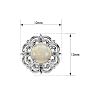 2 Carat Opal and Diamond Antique Stud Earrings In Sterling Silver Image-5