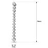 4 Carat Diamond Drop Earrings In 14 Karat White Gold Image-2