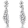 2 Carat Diamond Drop Earrings In 14 Karat White Gold, 1 1/2 Inches Image-1