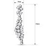 2 Carat Diamond Drop Earrings In 14 Karat White Gold, 1 1/2 Inches Image-2