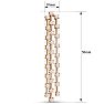 3 Carat Diamond Drop Earrings In 14 Karat Yellow Gold, 2 Inches Image-2