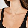 1 1/2 Carat Moissanite Three Stone Necklace In Sterling Silver, 18 Inches Image-4