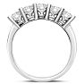1 Carat Moissanite Five Stone Ring In Sterling Silver Image-3