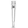 1 Carat Moissanite Five Stone Ring In Sterling Silver Image-4