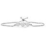 3 Carat Moissanite Bolo Bracelet In Sterling Silver, Adjustable 6-9 Inches Image-1