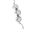 3 Carat Moissanite Bolo Bracelet In Sterling Silver, Adjustable 6-9 Inches Image-2