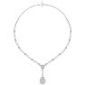 14 Karat White Gold 4.33 Carat Lab Grown Diamond Necklace Image-3