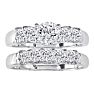 1 1/2ct Diamond Bridal Set, 1/2ct Center Diamond in 14k White Gold, Also Available in Yellow Gold and Other Diamond Weights Image-1