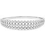 2 Carat Diamond Flexible Bangle Bracelet In 14 Karat White Gold, 7 Inches Image-2
