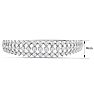 2 Carat Diamond Flexible Bangle Bracelet In 14 Karat White Gold, 7 Inches Image-4