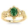 Emerald Ring: 3/4 Carat Emerald Ring Image-1