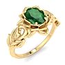 Emerald Ring: 3/4 Carat Emerald Ring Image-2