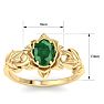 Emerald Ring: 3/4 Carat Emerald Ring Image-5
