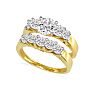 2ct Diamond Bridal Set With 3/4ct Center Diamond in 14k Yellow Gold. Natural, Earth-Mined Diamonds At An  Amazing Price! Image-2