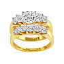 2ct Diamond Bridal Set With 3/4ct Center Diamond in 14k Yellow Gold. Natural, Earth-Mined Diamonds At An  Amazing Price! Image-3