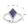 Amethyst Ring: 1 3/4 Carat Amethyst and Diamond Ring Image-5