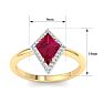 Ruby Ring: 1 3/4 Carat Ruby and Diamond Ring Image-5