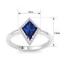 Sapphire Ring: 1 3/4 Carat Sapphire and Diamond Ring Image-5