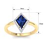 Sapphire Ring: 1 3/4 Carat Sapphire and Diamond Ring Image-5