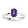 Amethyst Ring: 1 Carat Amethyst Ring Image-1