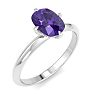 Amethyst Ring: 1 Carat Amethyst Ring Image-2