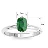 Emerald Ring: 1 Carat Emerald Ring Image-5