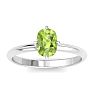 Peridot Ring: 1 Carat Peridot Ring Image-1