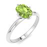 Peridot Ring: 1 Carat Peridot Ring Image-2