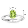 Peridot Ring: 1 Carat Peridot Ring Image-5