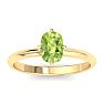 Peridot Ring: 1 Carat Peridot Ring Image-1