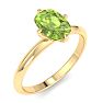 Peridot Ring: 1 Carat Peridot Ring Image-2