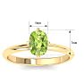 Peridot Ring: 1 Carat Peridot Ring Image-5