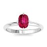 Ruby Ring: 1 Carat Ruby Ring Image-1