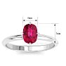 Ruby Ring: 1 Carat Ruby Ring Image-5