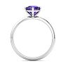 Amethyst Ring: 1 Carat Amethyst Ring Image-3