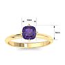 Amethyst Ring: 1 Carat Amethyst Ring Image-5