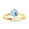 Aquamarine Ring: 1 Carat Aquamarine Ring Image-1