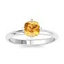 Citrine Ring: 1 Carat Citrine Ring Image-1