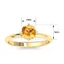 Citrine Ring: 1 Carat Citrine Ring Image-5
